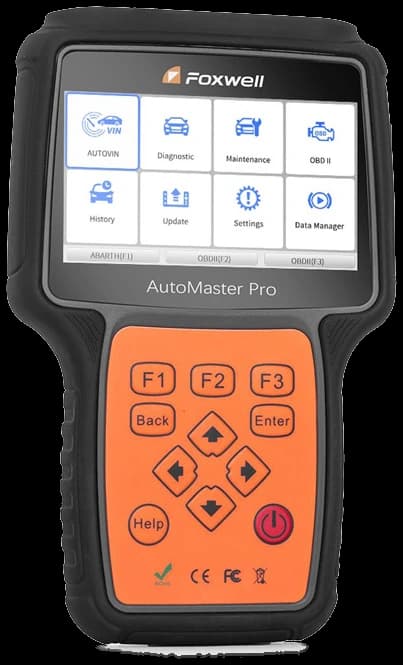 Foxwell NT680 Plus AutoMaster Pro kézi diagnosztikai műszer, színes kijelzővel és narancs funkcióbillentyűzettel